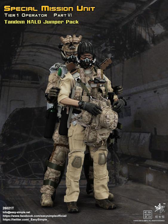 Special Mission Unit Tier-1 Part VI Tandem HALO Jumper 1/6 Scale Figure Pack Gallery Image 3