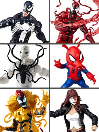 Venom Marvel Legends Wave 1 Set of 6 Figures (Monster Venom BAF) Gallery Image 2