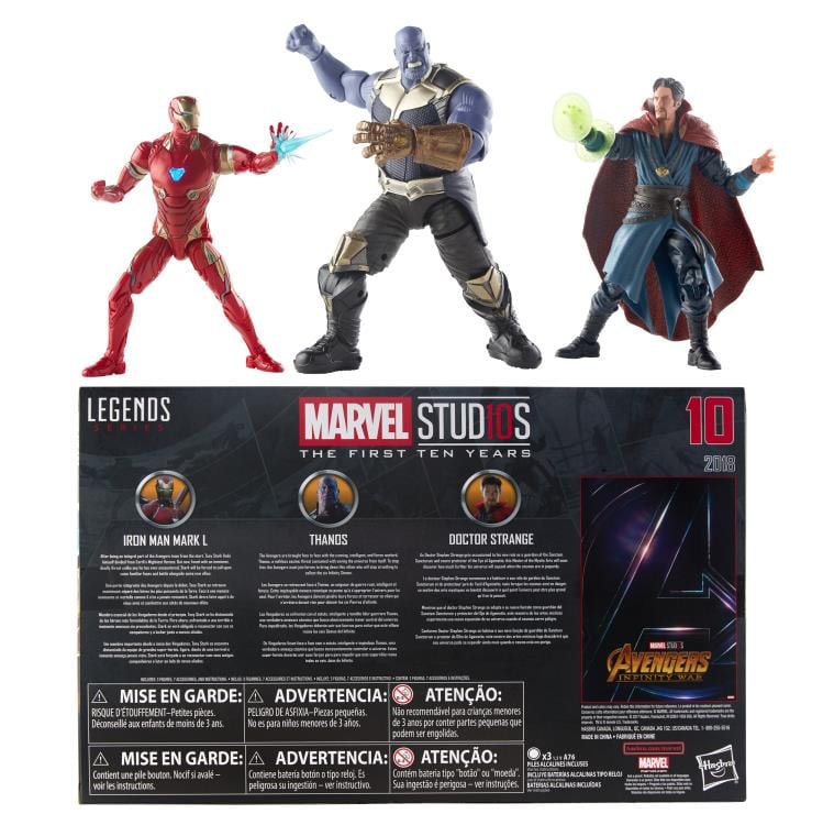 Marvel Studios: The First Ten Years Marvel Legends Iron Man, Thanos, Doctor Strange Three-Pack Gallery Image 5