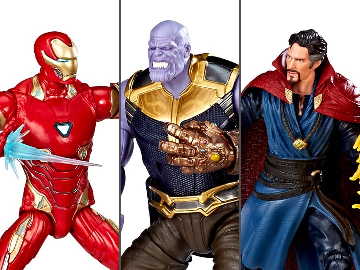 Marvel Studios: The First Ten Years Marvel Legends Iron Man, Thanos, Doctor Strange Three-Pack Gallery Image 1