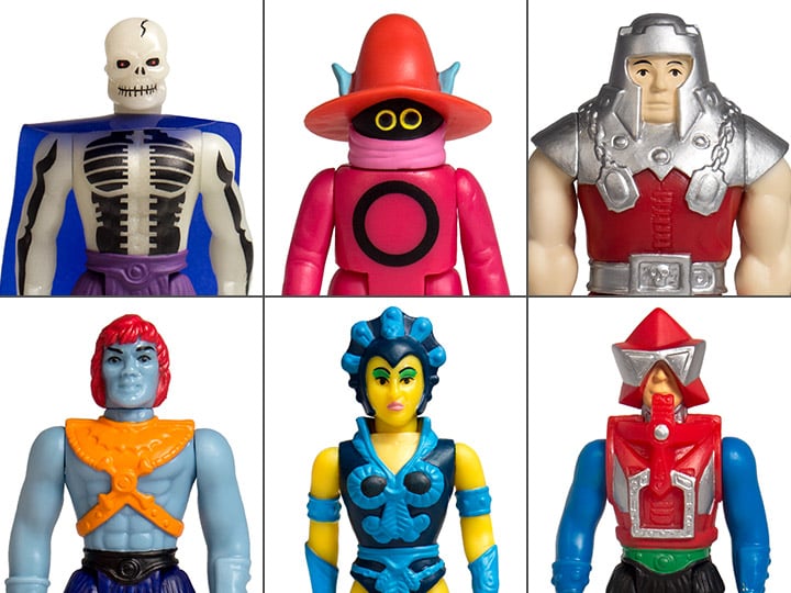 Masters of the Universe ReAction Figures Wave 4 Set of 6 Gallery Image 1