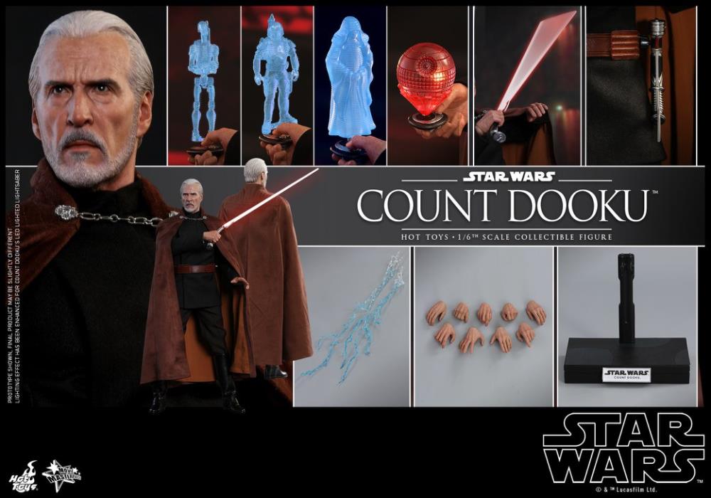 Star Wars: Attack of the Clones MMS496 Count Dooku 1/6th Scale Collectible Figure Gallery Image 15