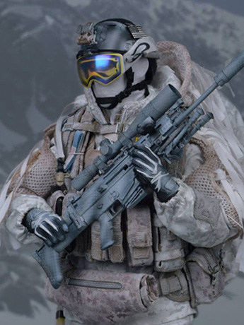NSW Winter Warfare Marksman 1/6 Scale Figure Gallery Image 2