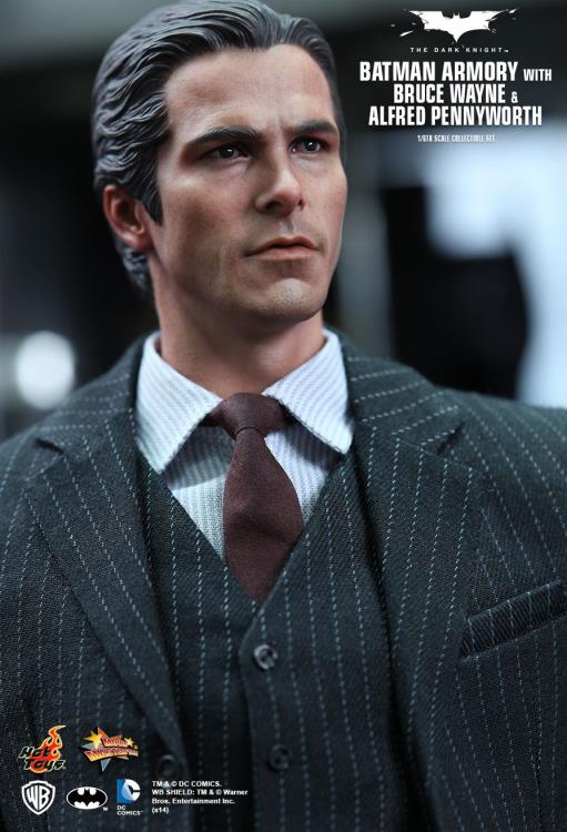 The Dark Knight MMS236 Batman Armory with Bruce Wayne & Alfred Pennyworth 1/6th Scale Collectible Set + $100 BBTS Store Credit Bonus Gallery Image 6