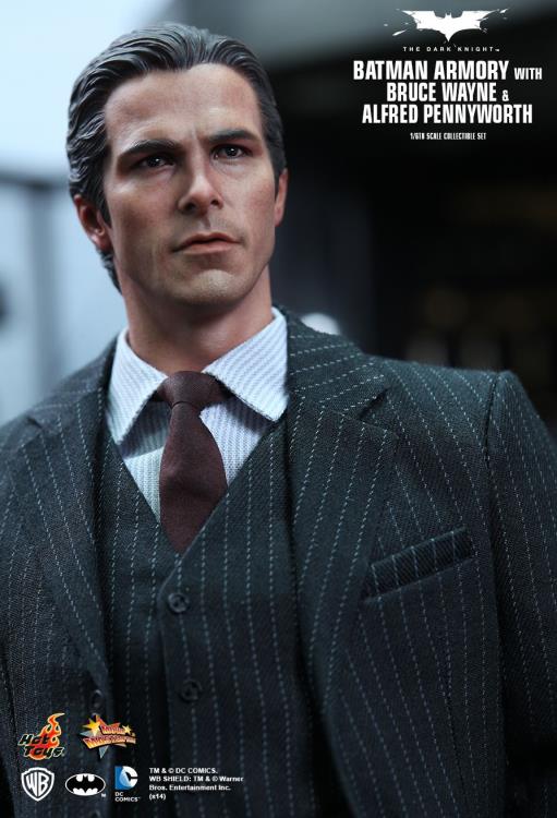 The Dark Knight MMS236 Batman Armory with Bruce Wayne & Alfred Pennyworth 1/6th Scale Collectible Set + $100 BBTS Store Credit Bonus Gallery Image 5