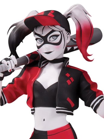 DC Comics Red White & Black Harley Quinn Limited Edition Statue (Mingjue Helen Chen) Gallery Image 2