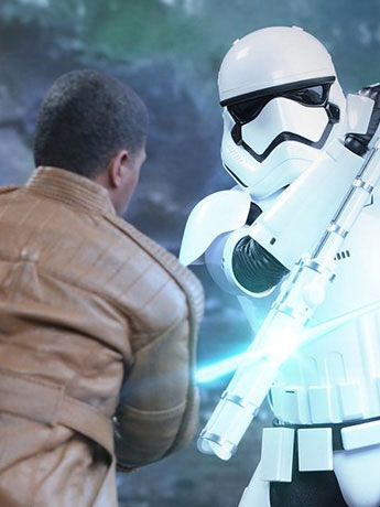 Star Wars: The Force Awakens MMS346 Finn and First Order Riot Control Stormtrooper 1/6th Scale Collectible Set + $150 BBTS Store Credit Bonus Gallery Image 2