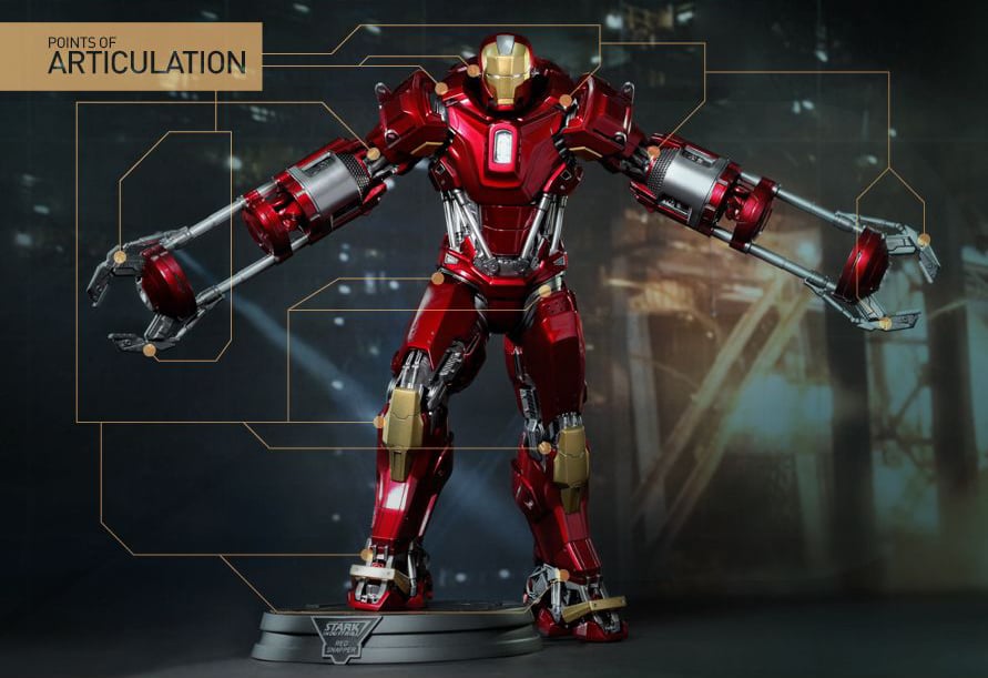 Iron Man 3 PPS002 Red Snapper 1/6th Scale Power Pose Collectible Figure + $150 BBTS Store Credit Bonus Gallery Image 6