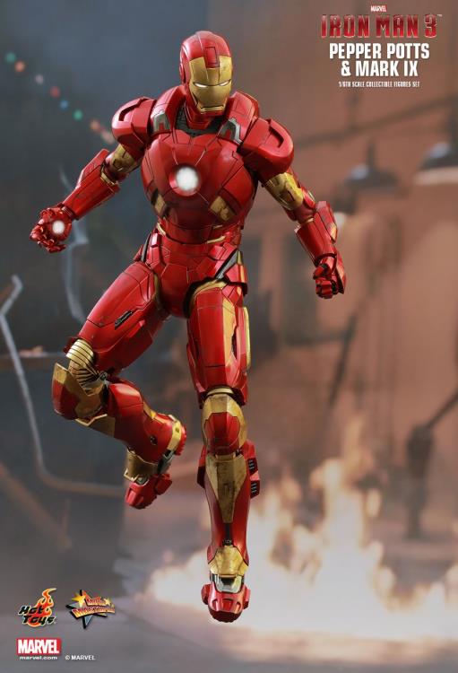 Iron Man 3 MMS311 Pepper Potts & Mark IX 1/6th Scale Collectible Figures Set + $150 BBTS Store Credit Bonus Gallery Image 5