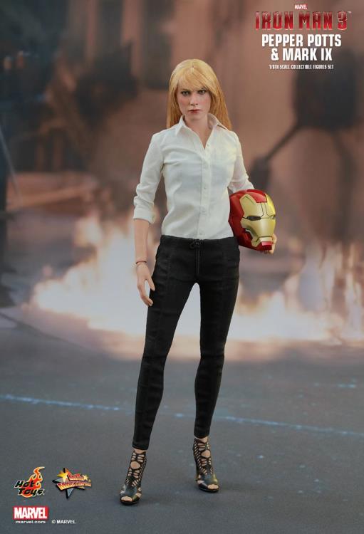 Iron Man 3 MMS311 Pepper Potts & Mark IX 1/6th Scale Collectible Figures Set + $150 BBTS Store Credit Bonus Gallery Image 3