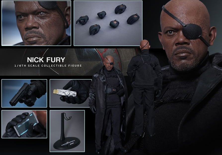 Captain America: The Winter Soldier MMS315 Nick Fury 1/6th Scale Collectible Figure + $75 BBTS Store Credit Bonus Gallery Image 9