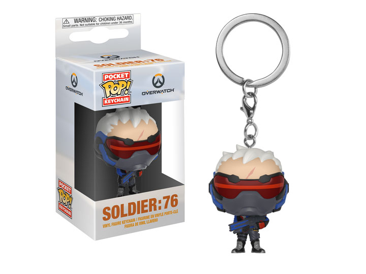 Pocket Pop! Keychain: Overwatch - Soldier: 76 Gallery Image 1
