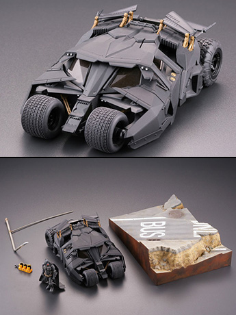 The Dark Knight Trilogy Legacy of Revoltech LR-054 Batmobile Tumbler Gallery Image 2