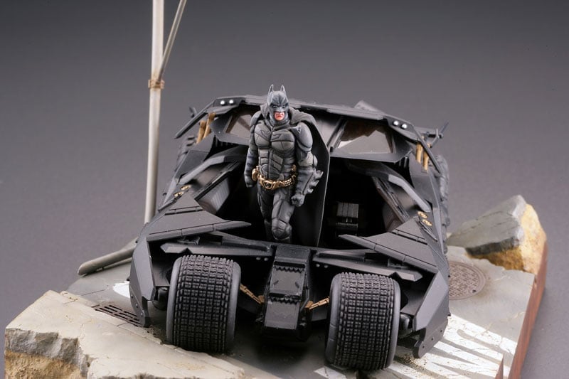 The Dark Knight Trilogy Legacy of Revoltech LR-054 Batmobile Tumbler Gallery Image 14