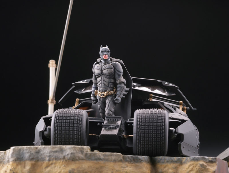 The Dark Knight Trilogy Legacy of Revoltech LR-054 Batmobile Tumbler Gallery Image 12