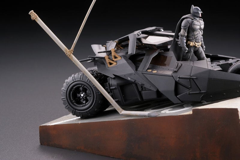 The Dark Knight Trilogy Legacy of Revoltech LR-054 Batmobile Tumbler Gallery Image 13