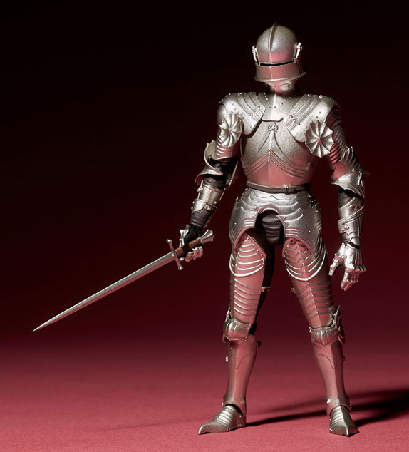 KT Project KT-021 Takeya Shiki Jizai Okimono Kitaro 15th Century Gothic Field Armor (Silver) Gallery Image 5