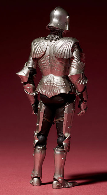KT Project KT-021 Takeya Shiki Jizai Okimono Kitaro 15th Century Gothic Field Armor (Silver) Gallery Image 4