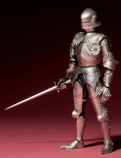 KT Project KT-021 Takeya Shiki Jizai Okimono Kitaro 15th Century Gothic Field Armor (Silver) Gallery Image 6