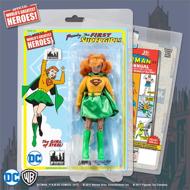 DC World's Greatest Heroes Supergirl (Green Dress) 8" Retro Figure Gallery Image 4