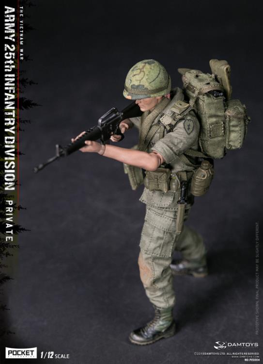 Army 25th Infantry Division Pocket Elite Series Private 1/12 Scale Figure Gallery Image 5