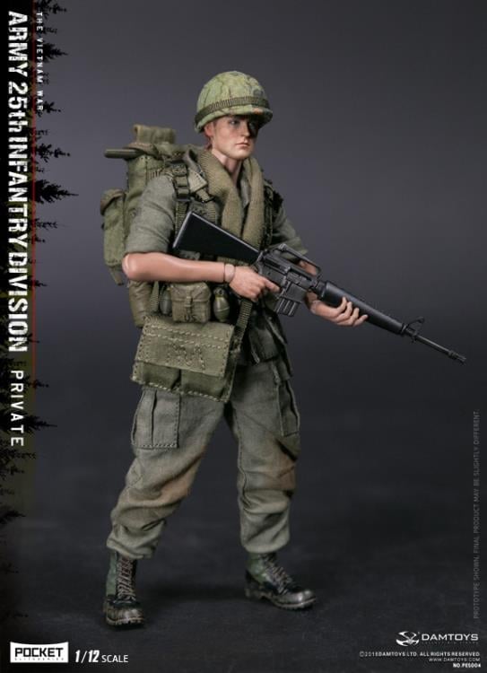 Army 25th Infantry Division Pocket Elite Series Private 1/12 Scale Figure Gallery Image 3