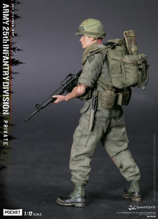 Army 25th Infantry Division Pocket Elite Series Private 1/12 Scale Figure Gallery Image 4