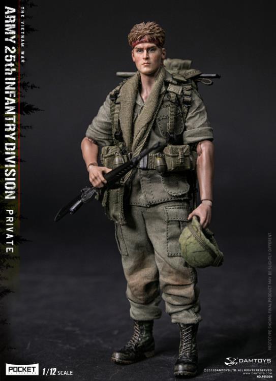 Army 25th Infantry Division Pocket Elite Series Private 1/12 Scale Figure Gallery Image 9