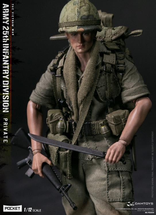 Army 25th Infantry Division Pocket Elite Series Private 1/12 Scale Figure Gallery Image 12