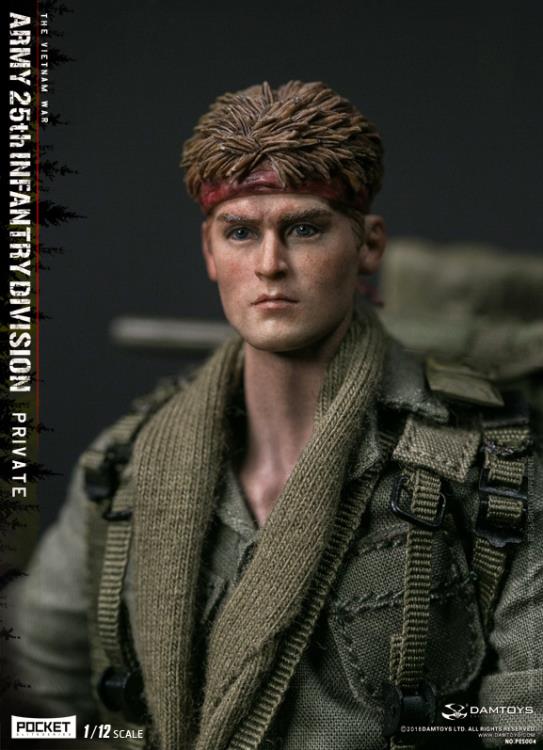 Army 25th Infantry Division Pocket Elite Series Private 1/12 Scale Figure Gallery Image 11