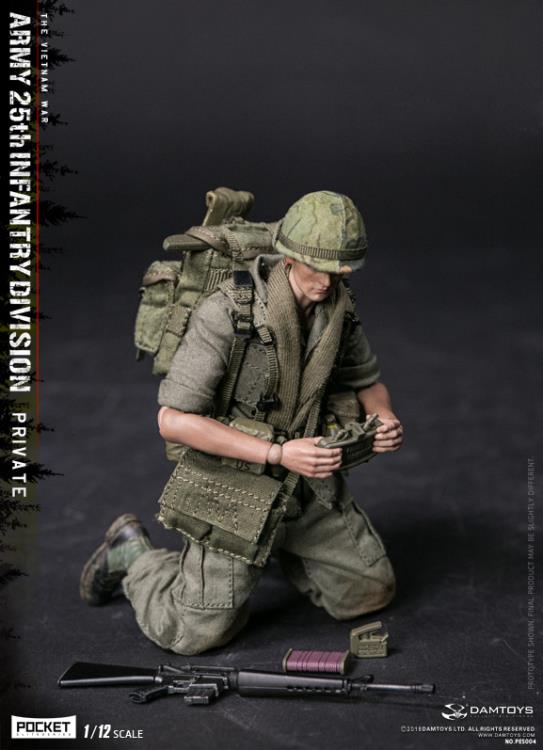 Army 25th Infantry Division Pocket Elite Series Private 1/12 Scale Figure Gallery Image 7