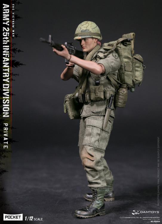 Army 25th Infantry Division Pocket Elite Series Private 1/12 Scale Figure Gallery Image 6