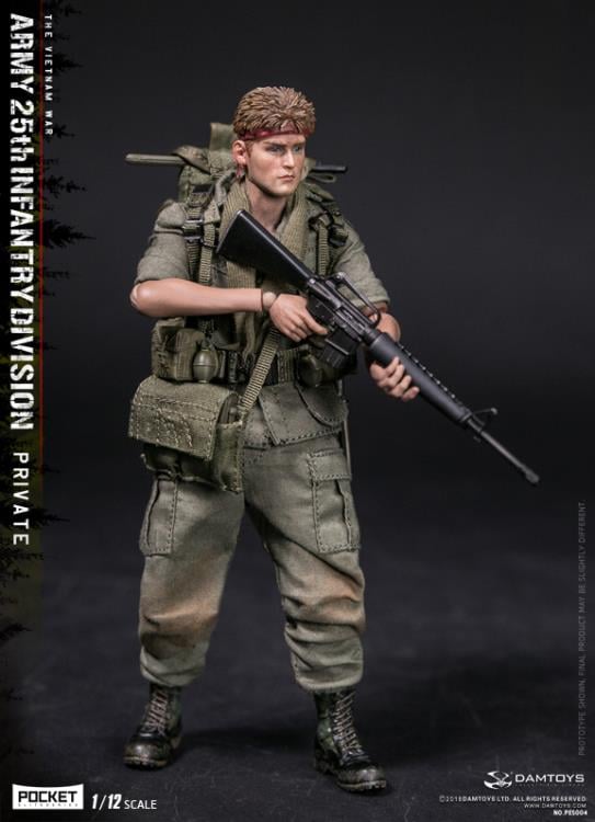 Army 25th Infantry Division Pocket Elite Series Private 1/12 Scale Figure Gallery Image 8