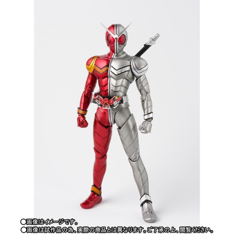 Kamen Rider W S.H.Figuarts -Shinkocchou Seihou- Kamen Rider Double Heat Metal Exclusive Action Figure Gallery Image 4