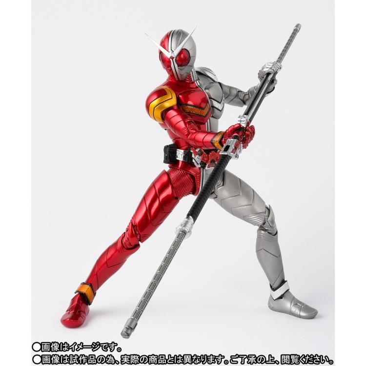 Kamen Rider W S.H.Figuarts -Shinkocchou Seihou- Kamen Rider Double Heat Metal Exclusive Action Figure Gallery Image 6