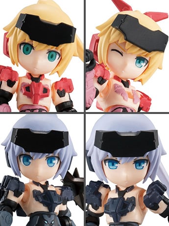 Frame Arms Girl Desktop Army KT-323f Jinrai Series Box of 4 Figures Gallery Image 2