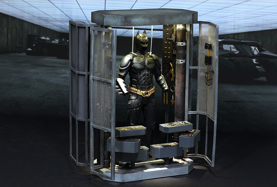 The Dark Knight MMS236 Batman Armory with Bruce Wayne & Alfred Pennyworth 1/6th Scale Collectible Set Gallery Image 19