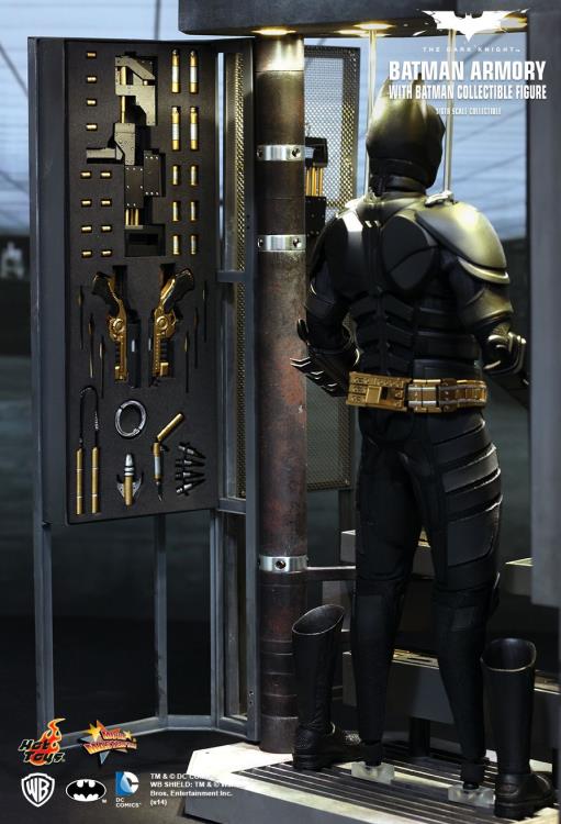 The Dark Knight MMS236 Batman Armory with Bruce Wayne & Alfred Pennyworth 1/6th Scale Collectible Set Gallery Image 13