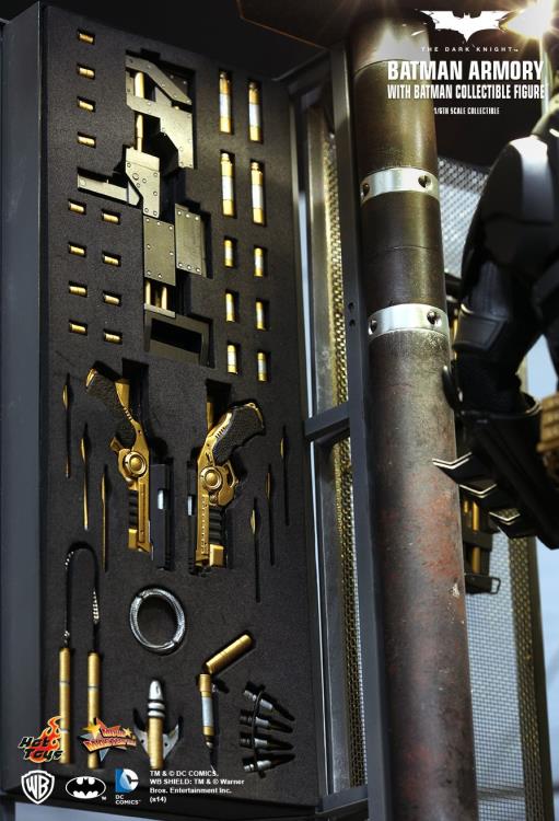 The Dark Knight MMS236 Batman Armory with Bruce Wayne & Alfred Pennyworth 1/6th Scale Collectible Set Gallery Image 10