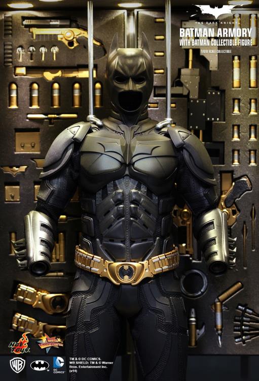 The Dark Knight MMS236 Batman Armory with Bruce Wayne & Alfred Pennyworth 1/6th Scale Collectible Set Gallery Image 17