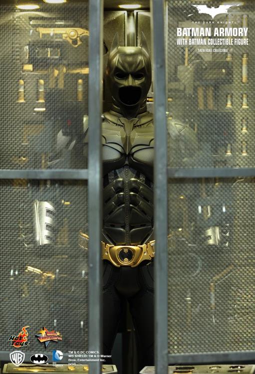 The Dark Knight MMS236 Batman Armory with Bruce Wayne & Alfred Pennyworth 1/6th Scale Collectible Set Gallery Image 16