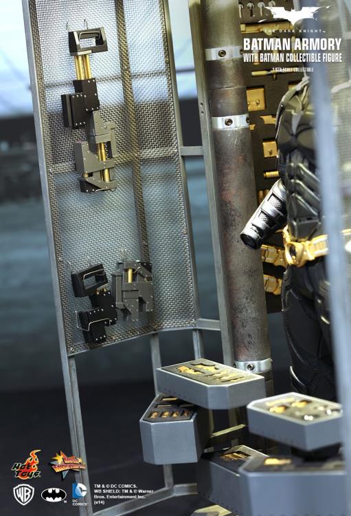 The Dark Knight MMS236 Batman Armory with Bruce Wayne & Alfred Pennyworth 1/6th Scale Collectible Set Gallery Image 15