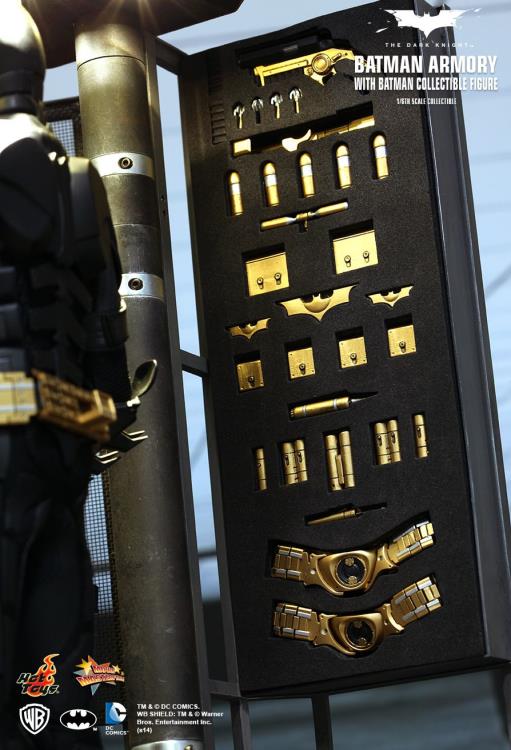 The Dark Knight MMS236 Batman Armory with Bruce Wayne & Alfred Pennyworth 1/6th Scale Collectible Set Gallery Image 12