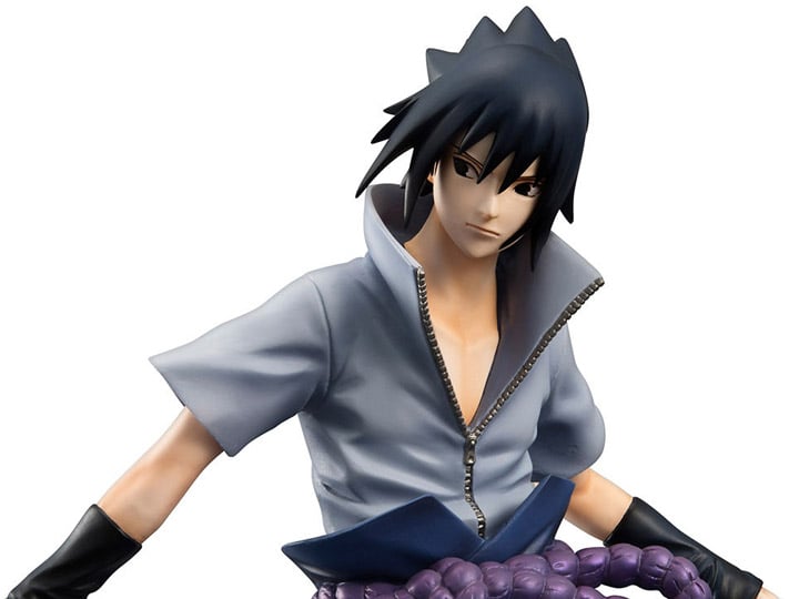 Megahouse Naruto Shippuden Naruto Uzumaki Wind God & Sasuke Uchiha Thunder God Precious G.E.M. Pvc Statue Set