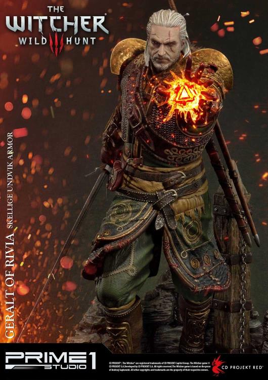 The Witcher 3: Wild Hunt Premium Masterline Geralt of Rivia (Skellige Undvik Armor) 1/4 Scale Statue Gallery Image 4
