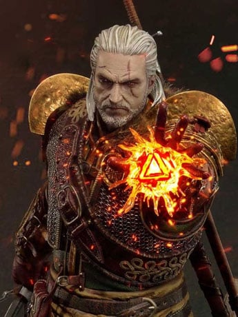 The Witcher 3: Wild Hunt Premium Masterline Geralt of Rivia (Skellige Undvik Armor) 1/4 Scale Statue Gallery Image 2