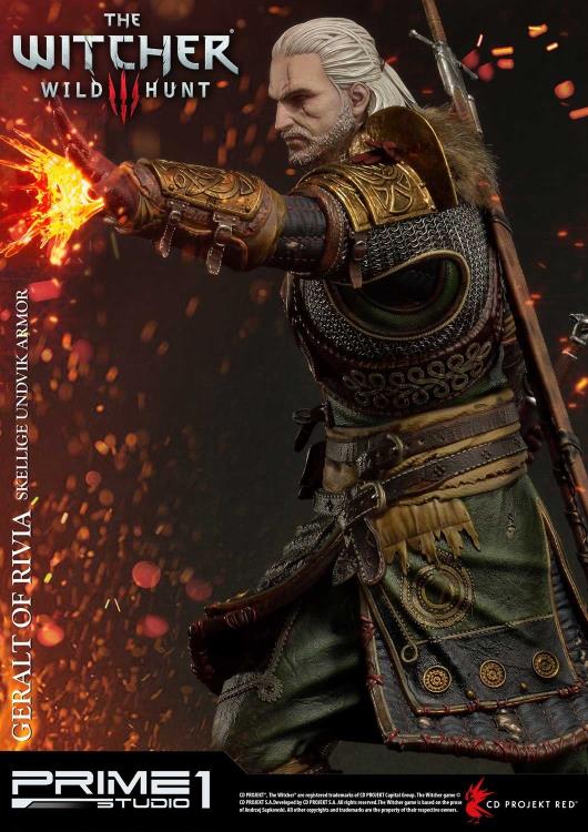 The Witcher 3: Wild Hunt Premium Masterline Geralt of Rivia (Skellige Undvik Armor) 1/4 Scale Statue Gallery Image 5