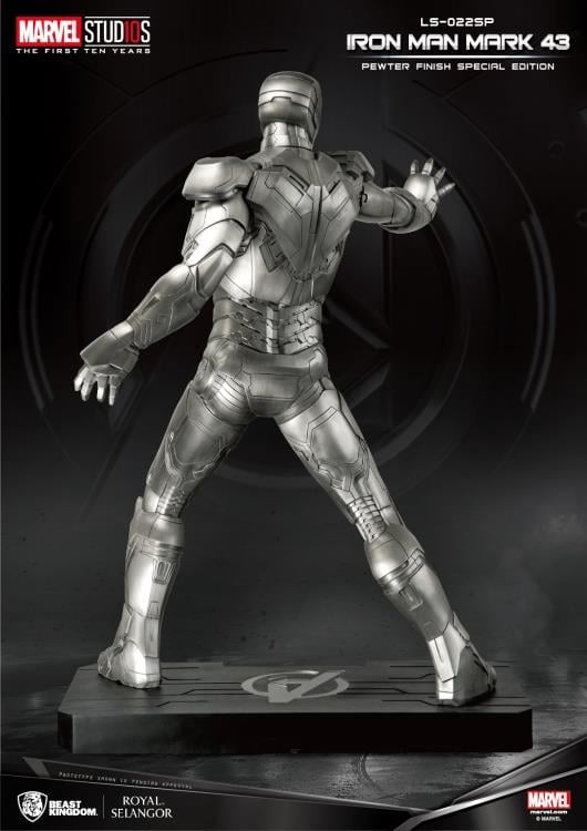 Marvel LS-022SP Iron Man Mark 43 Pewter Finish Special Edition Statue Gallery Image 5