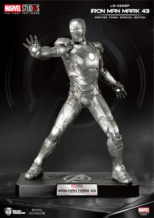 Marvel LS-022SP Iron Man Mark 43 Pewter Finish Special Edition Statue Gallery Image 3