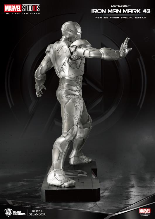 Marvel LS-022SP Iron Man Mark 43 Pewter Finish Special Edition Statue Gallery Image 7